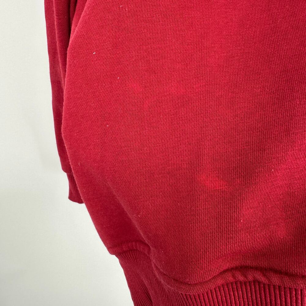 Kenzo Iconic Embroidered Long Sleeve Crewneck Pullover Red Sweater Womens Large - Picture 7 of 9